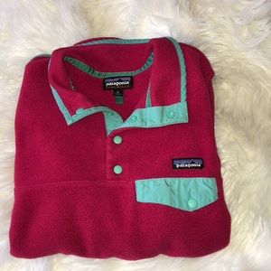 Patagonia pink synchilla pullover